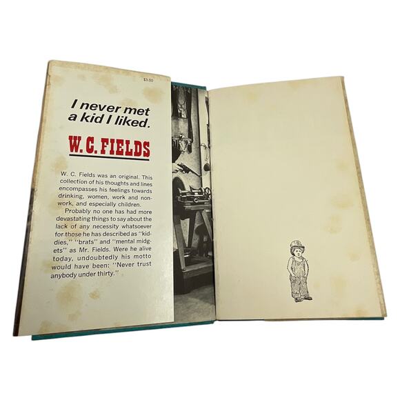 WC Fields I Never Met A Kid I Liked 1970 Hardcover With Dust Jacket - Picture 4 of 8